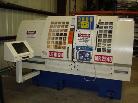 CNC machining in progress on Lehigh wheel – precision restoration and modification